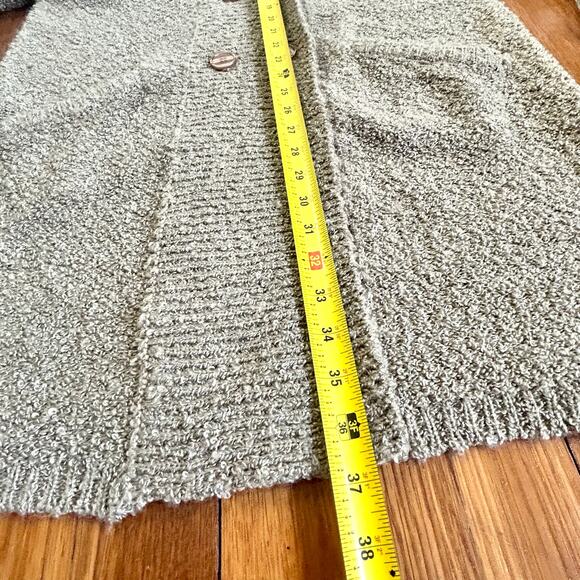 Vintage Monto Par Le Chois Bouclé Knit Cardigan Chunky Knit Puff Sleeve Coat Med - Picture 16 of 16